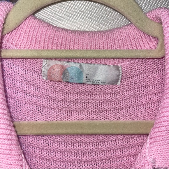 Free People Beach Day Dreaming Button Up Pink Cardigan - Picture 5 of 9